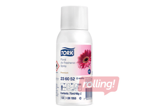Gaisa atsvaidzinātaja rezerve Tork A1, Floral, 75ml