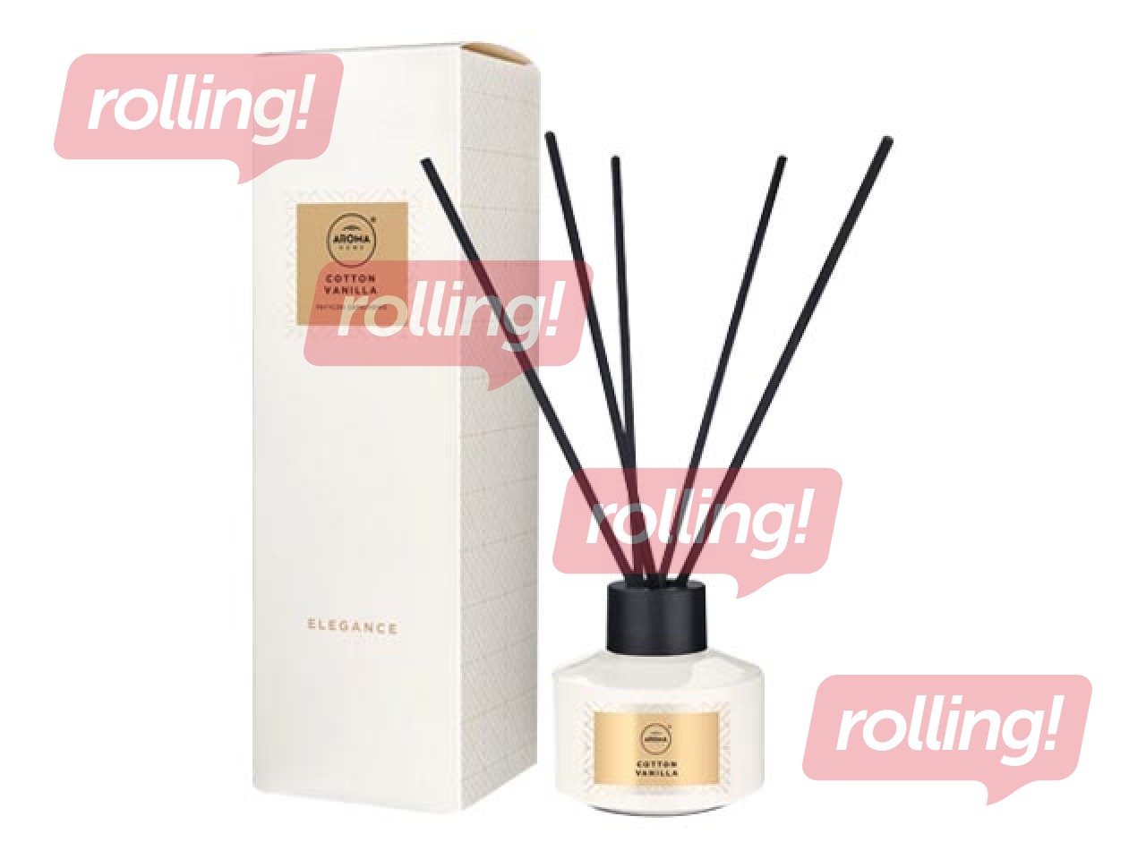 Aromātiskie kociņi Elegance, Cotton Vanilla 50ml