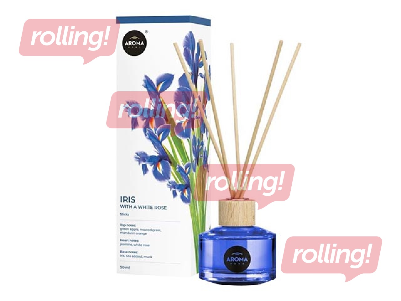 Aromaatsed pulgad Aroma Home Basic, Iris ja White Rose 50 ml