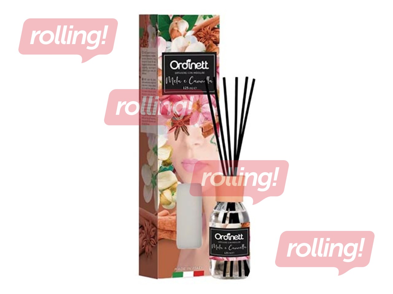 Aromātisko kociņu difuzors Ordinett, ābolu-kanēļa, 125ml