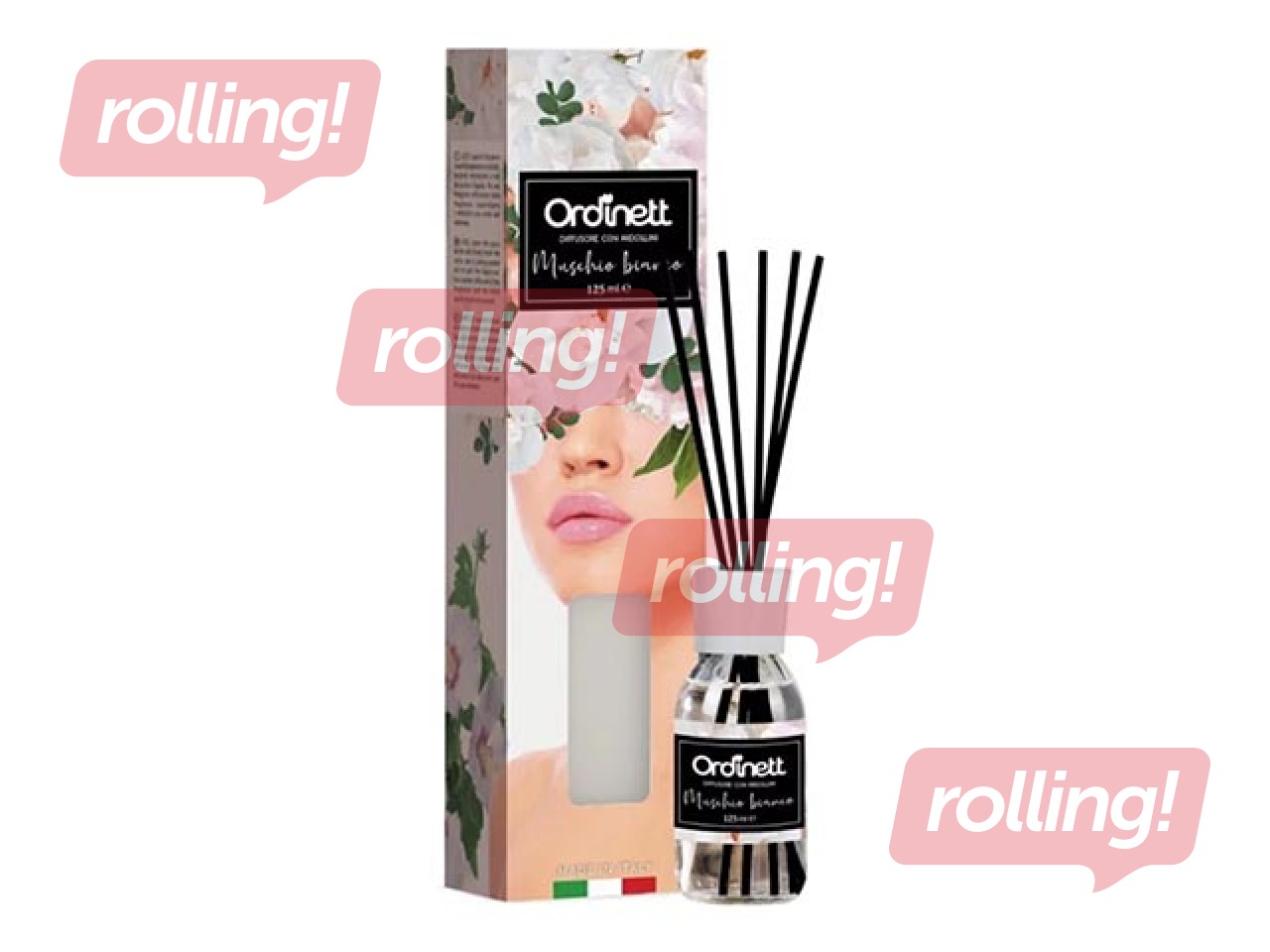 Aromātisko kociņu difuzors Ordinett, baltais muskuss, 125ml