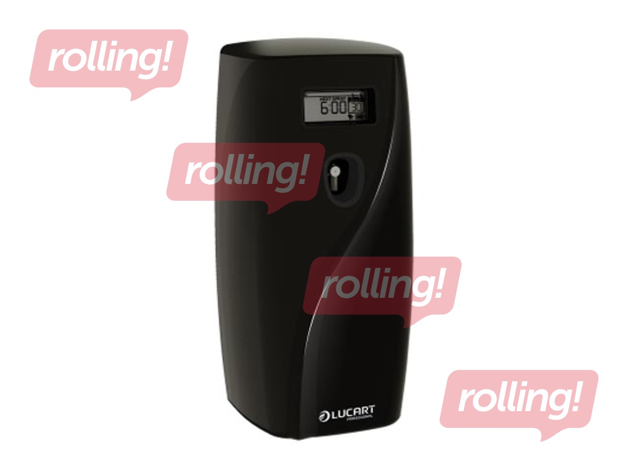 Gaisa atsvaidzinātāja turētājs Lucart, Identity, elektronisks, melns