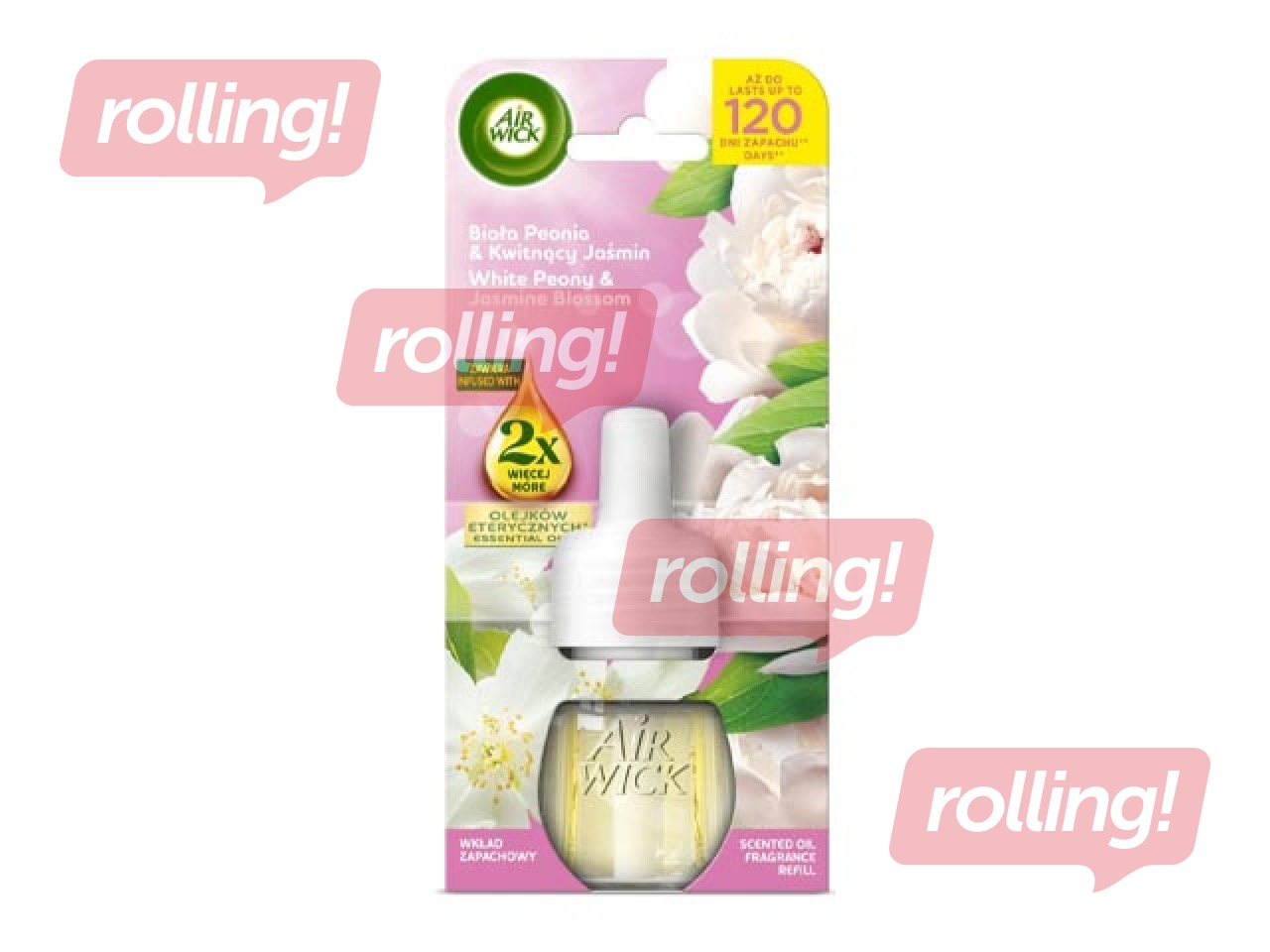 Запасной блок для освежителя воздуха Air Wick Electrical, White Peony & Jasmine Blossom, 19Запасно