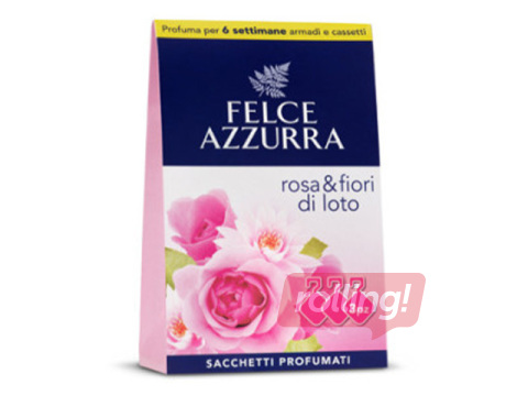 Aromātiskie maisiņi Felce Azzurra, Roze & Lotoszieds, 3 gab.