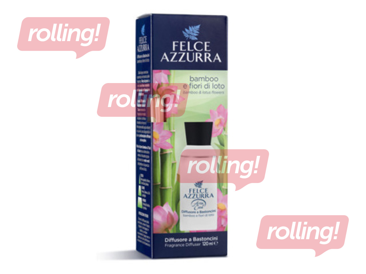 Aromātiskie kociņi Felce Azzurra, Bamboo & Lotus, 120ml