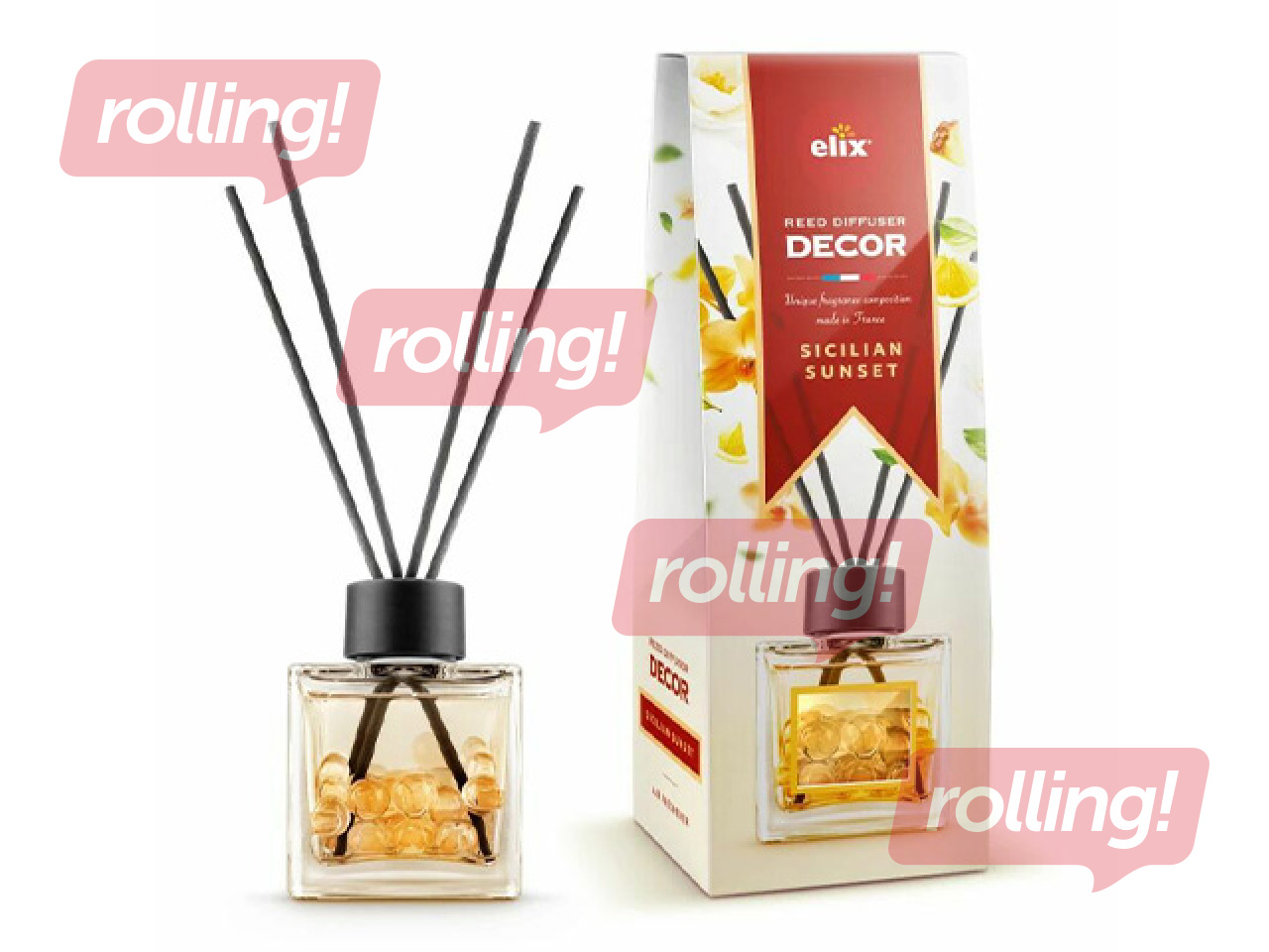 Aromātiskie kociņi Elix Decor, Sicilian Sunset, 100ml