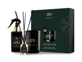 Komplekts Aromatic 89, mājai, aromātiskie kociņi, sprejs un svece, Old Million
