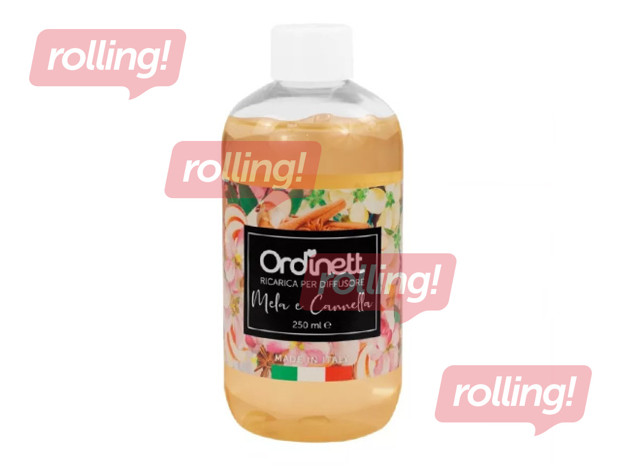 Наполнитель для ароматического диффузора Ordinett, яблоко и корица, 250мл