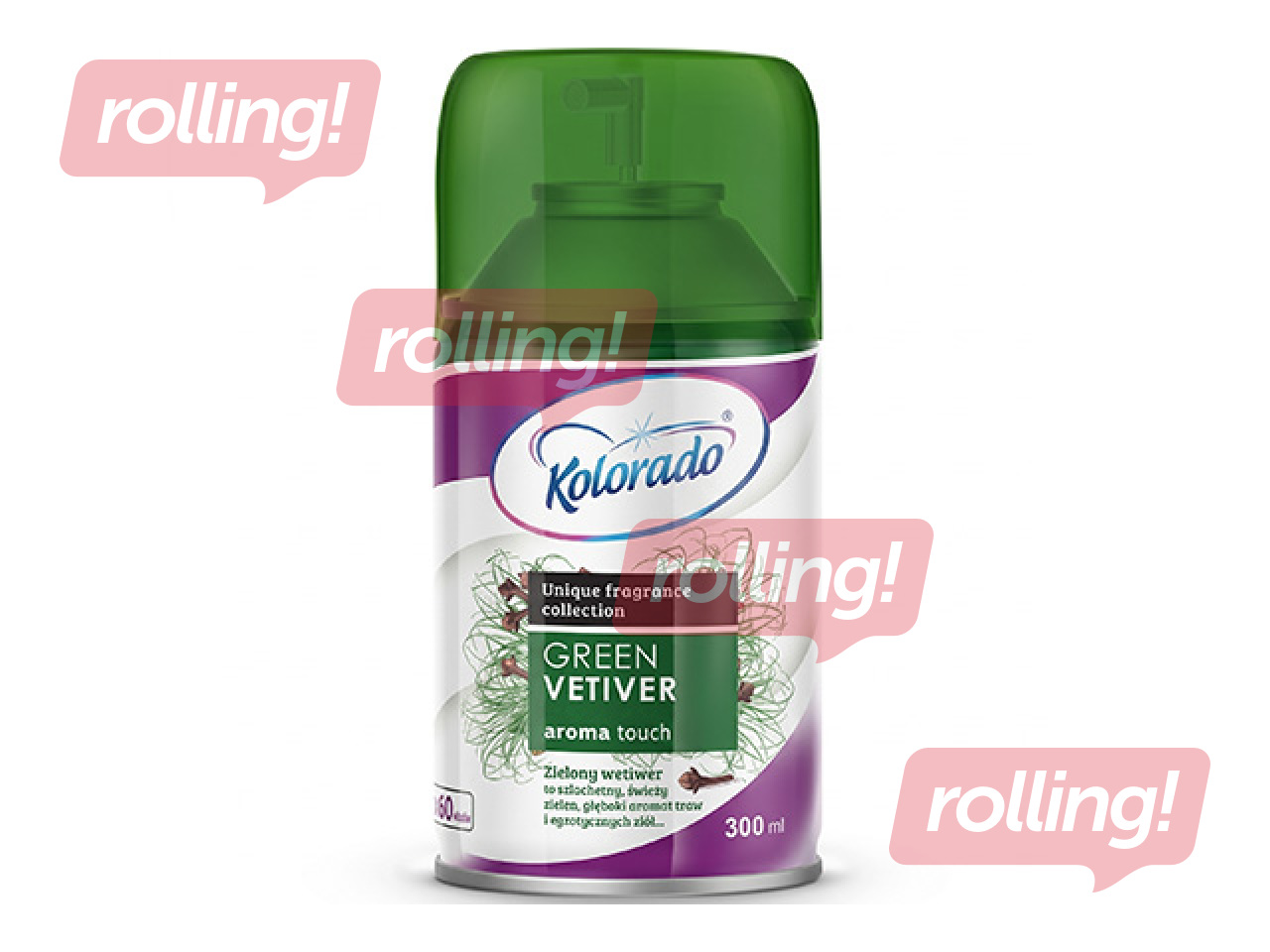 Gaisa atsvaidzinātājs Kolorado Aroma Touch Green Vetiver, 300ml