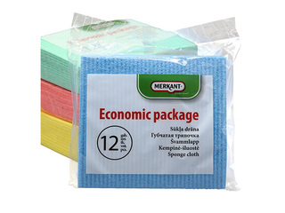 Mitrumu uzsūcošās lupatiņas Merkant,16x18cm, 12 gab.