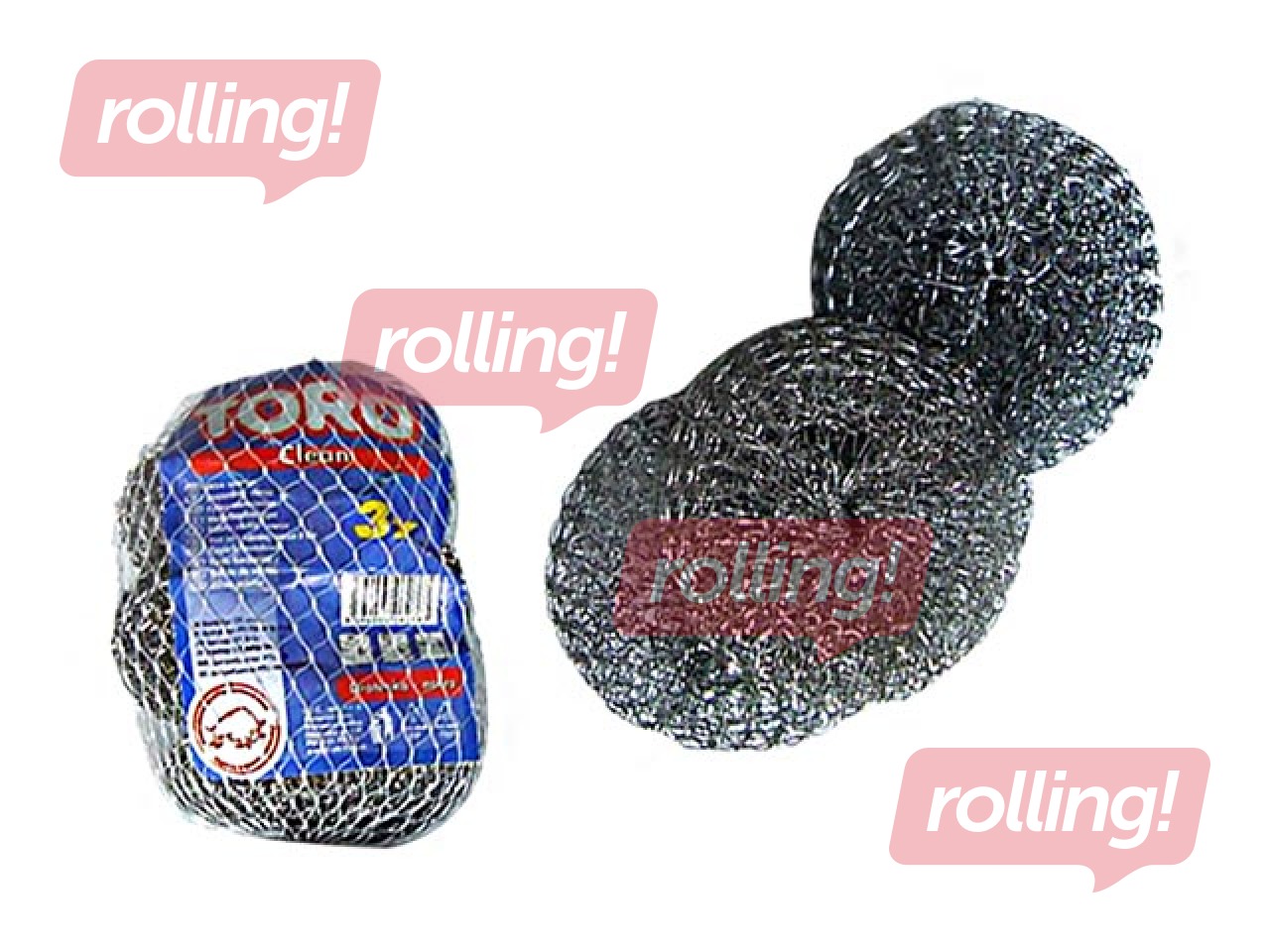 Švammes Toro, metāla, 3 gab.