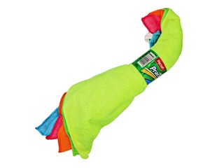 Mikrošķiedras lupatiņas telpu uzkopšanai, 30 x 30 cm, krāsainas 5 gab.