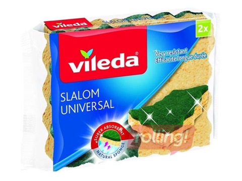 Švammīte trauku mazgāšanai VILEDA Slalom Universal, 2 gab.