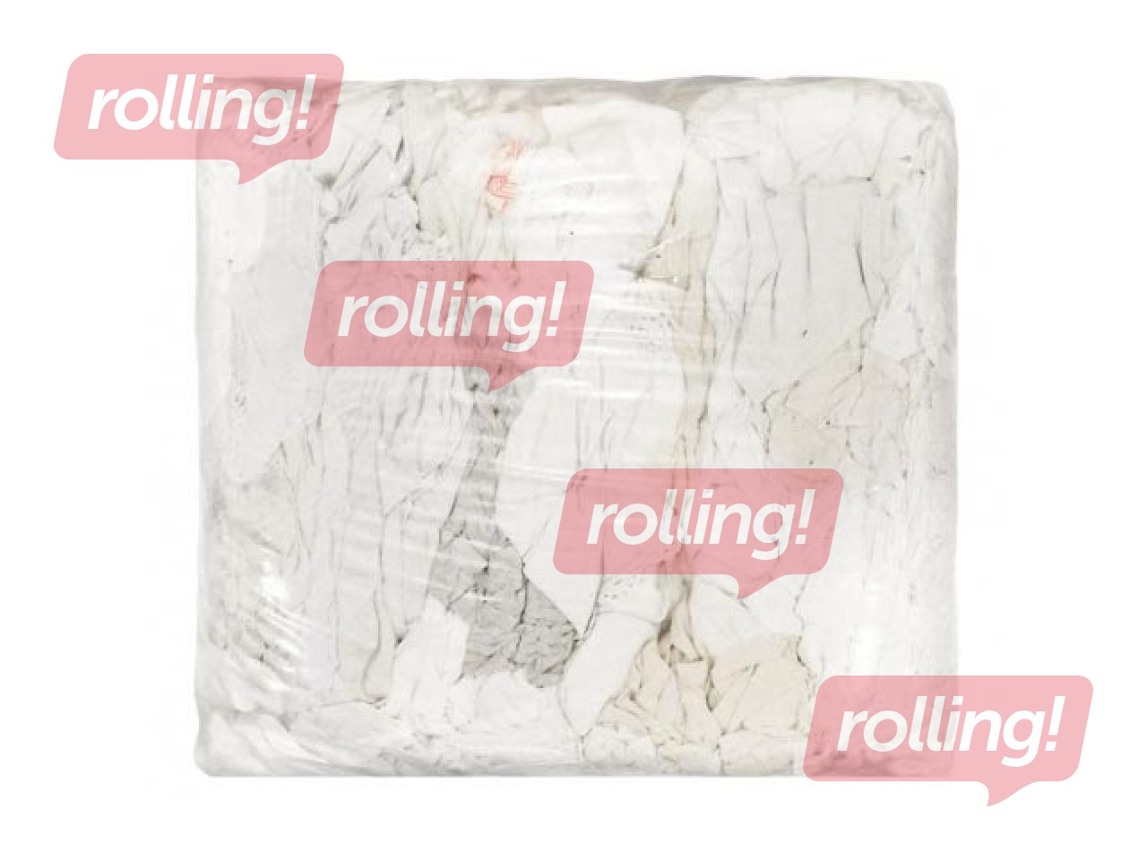 Tehniskās lupatas, negrieztas, baltas, 10kg