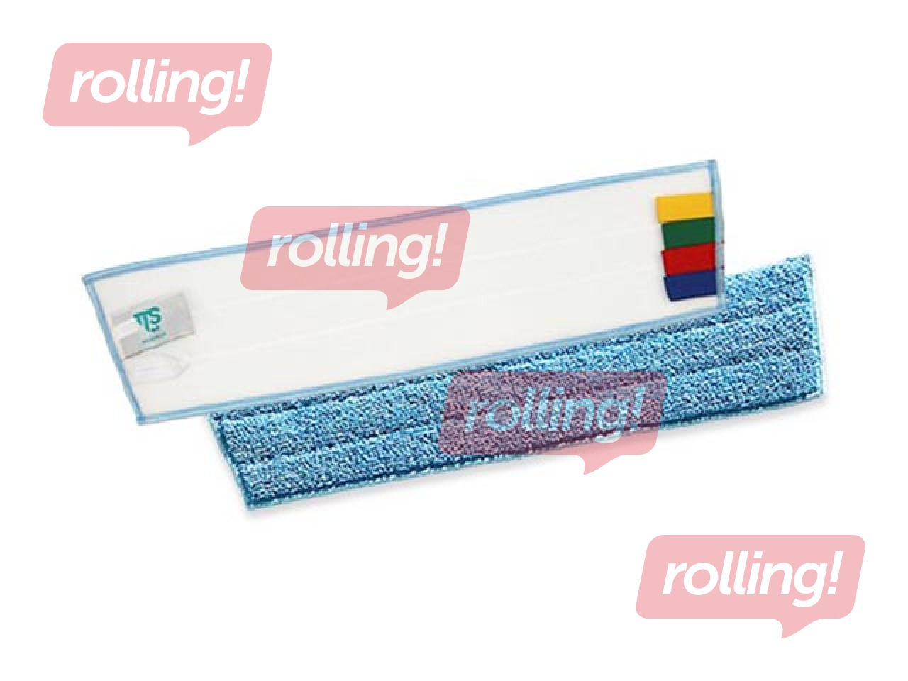 Mop microfiber Velcro with adhesive strips Microblue, 40cm