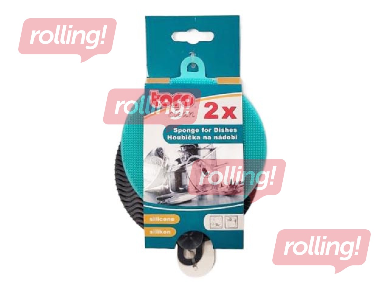 Dish sponge silicone Toro, 2 pcs.