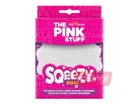 Двусторонняя губка, The Pink Stuff, 1 шт.
