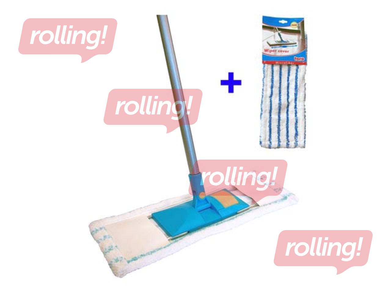 Mopa turētājs ar kātu un apmaiņas mopu Toro, 40cm