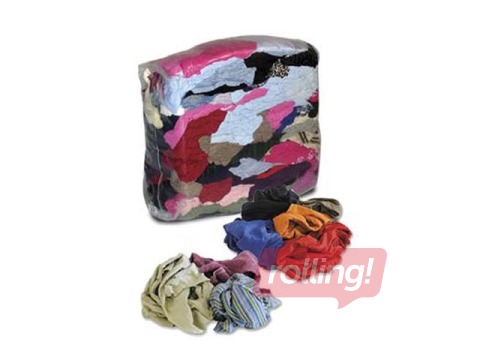 Tehniskās lupatas, sagrieztas, krāsainas, 10kg