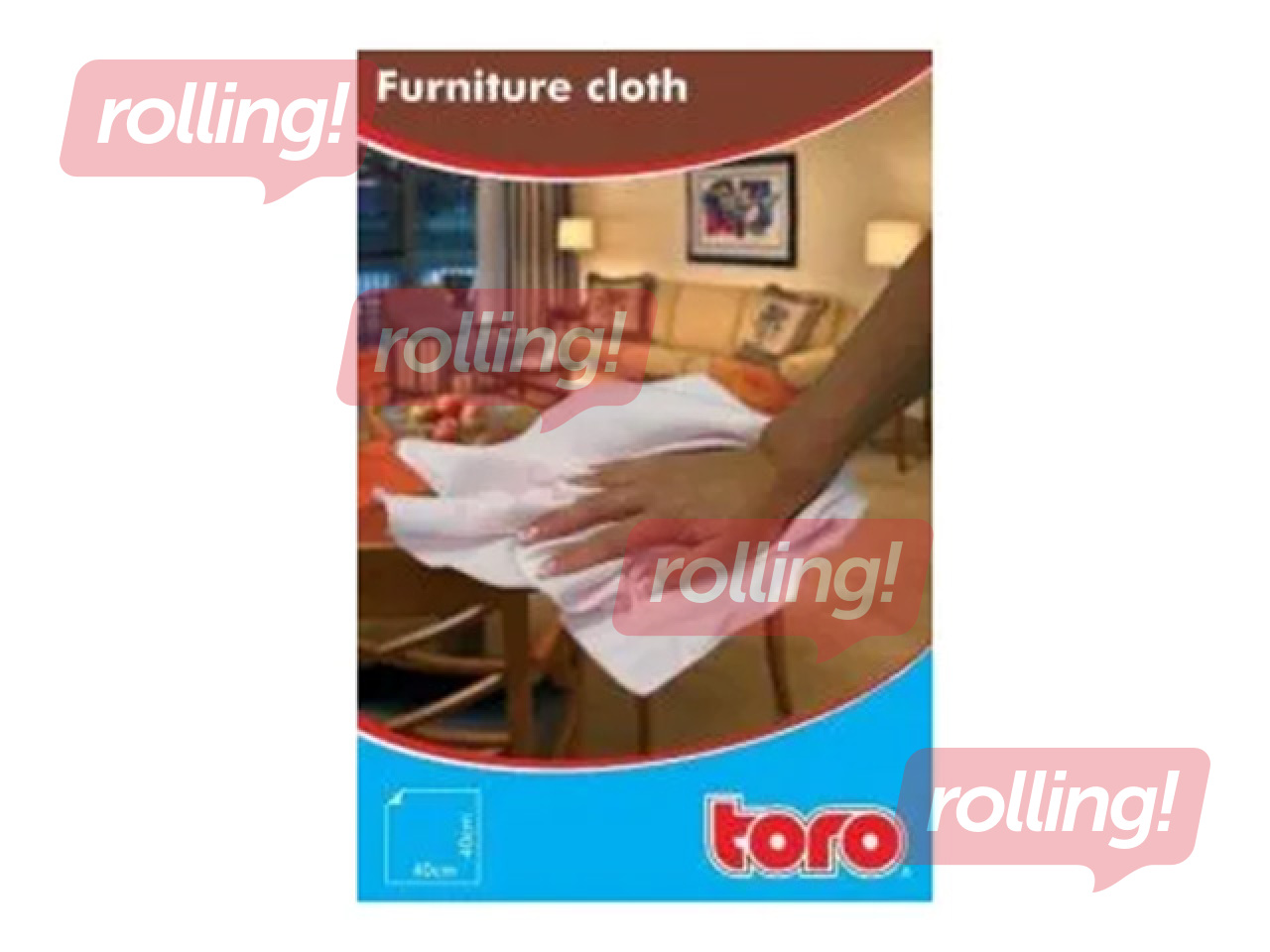 Mikrošķiedras lupatiņa Toro, mēbelēm, 40x40cm