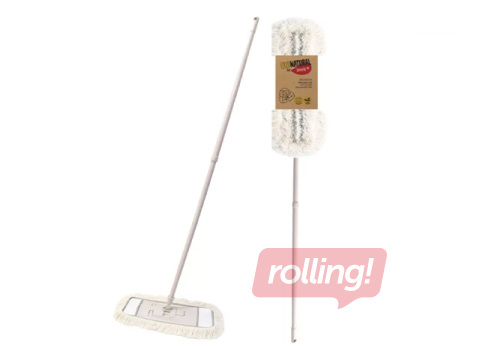 Mopa turētājs York Eco Natural, ar kātu un apmaiņas mopu, 42cm