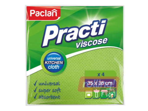 Универсальные салфетки Paclan, Practi, 35×35см, 4шт.