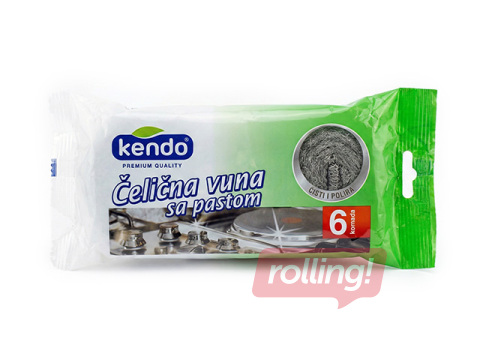 Pot cleaning sponge Kendo, impregnated, 6pcs.