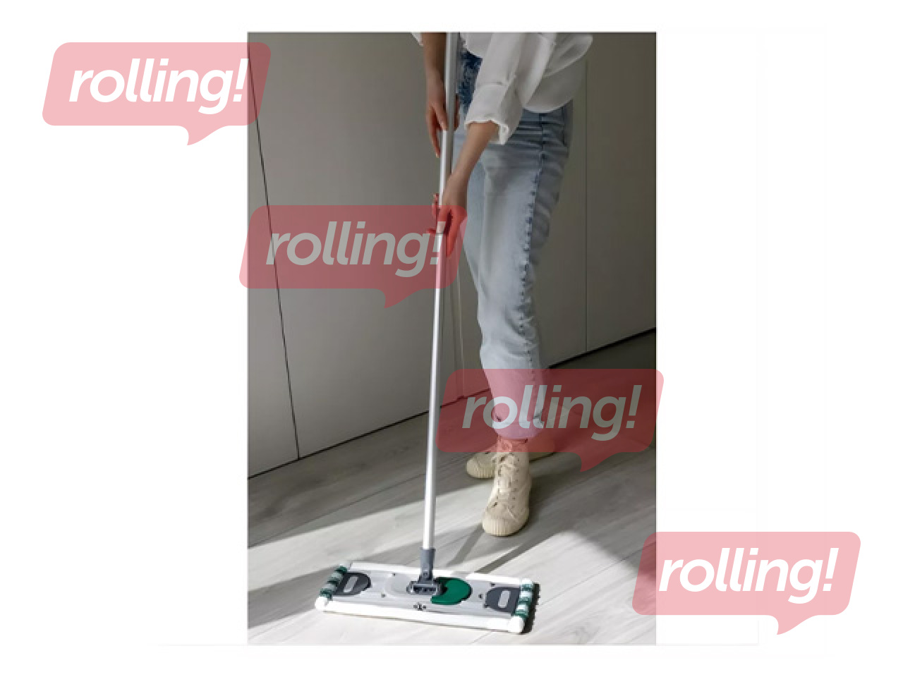 Mopa turētājs York Eco Ego, ar teleskopisku kātu un apmaiņas mopu, 40cm