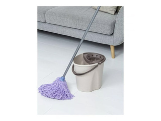 Spainis Tatay Ecohome, ar mopa nospiedēju, bēšs, 12l