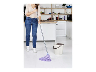 Spainis Tatay Ecohome, ar mopa nospiedēju, bēšs, 12l