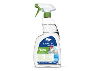 Stiklu tīrīšanas līdzeklis Sanitec Green Power Crystal, ekoloģisks, 750ml 