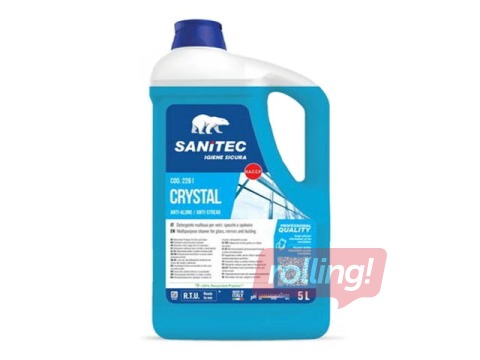 Stiklu tīrīšanas līdzeklis Sanitec Crystal, 5l