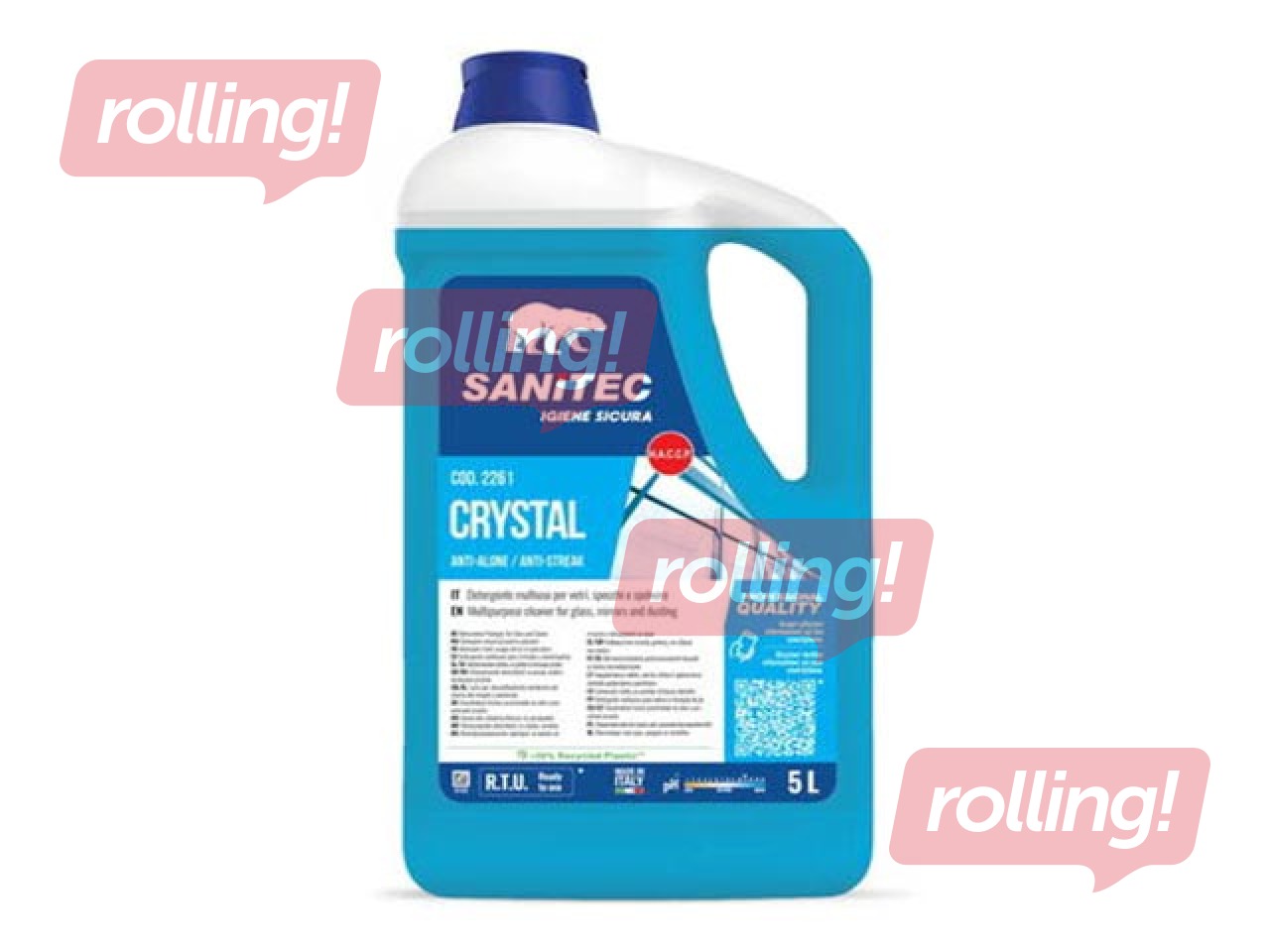 Universaalne klaasipuhastusvahend Sanitec Crystal, 5l