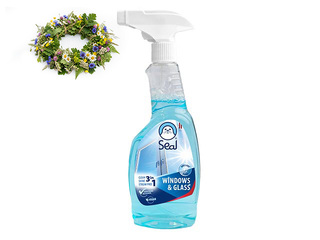 Klaasipuhastusvahend Seal pihustiga, 500ml + Jaanipäeva kingitus!