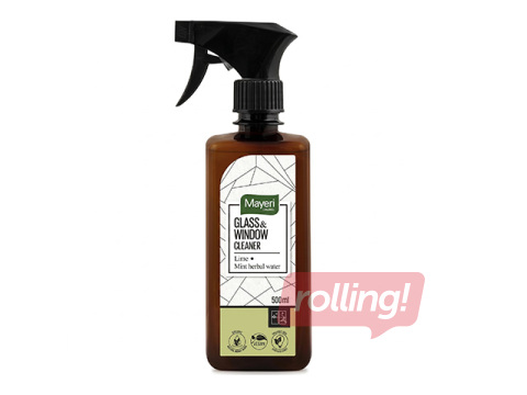 Stiklu tīrīšanas līdzeklis Mayeri Organic, Piparmētra un laims, 500ml