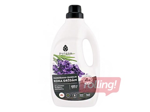 Grīdu mazgāšanas līdzeklis Purenn ar lavandu un āboliem, koka grīdām, ekoloģisks, 1l