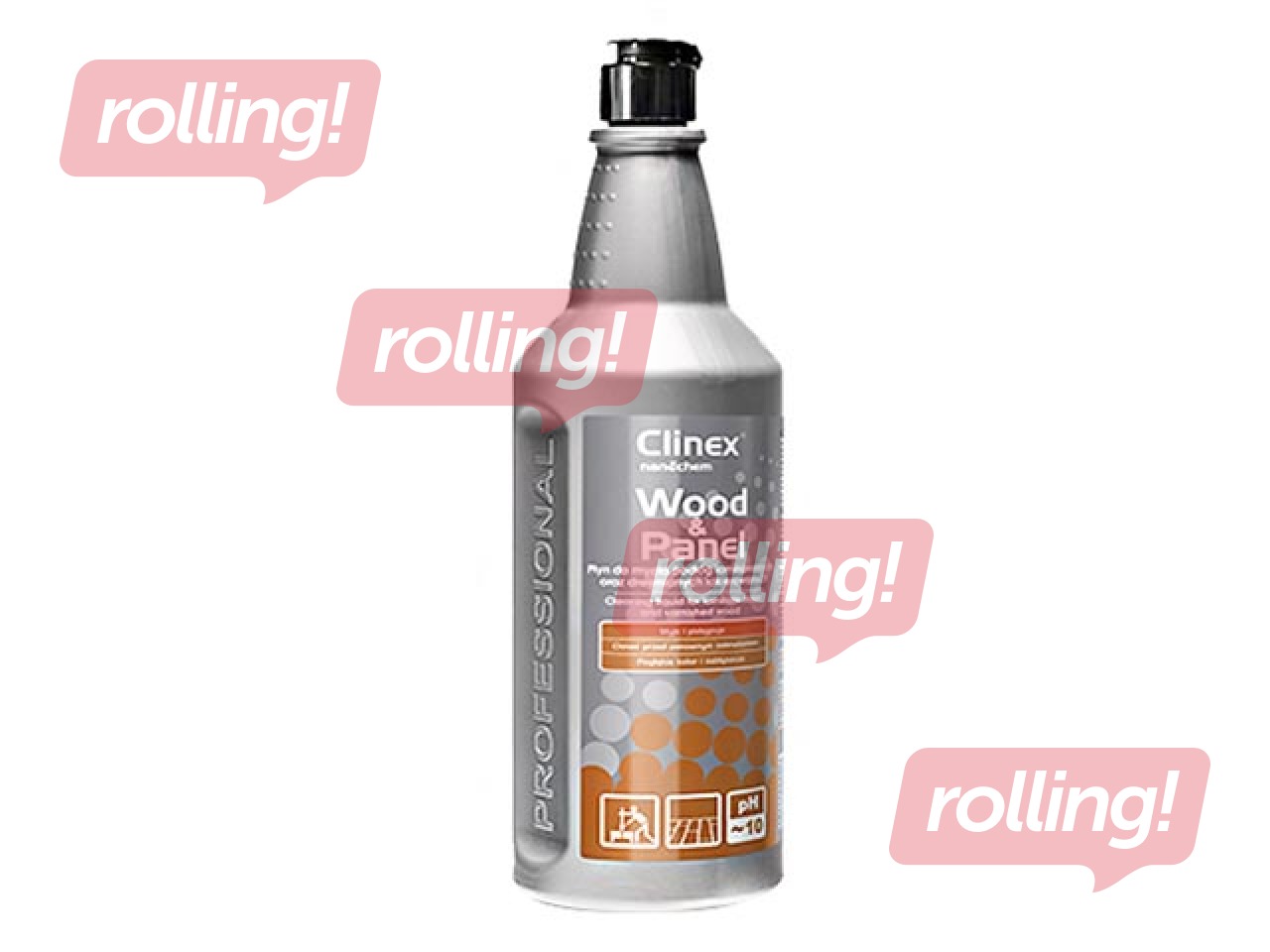 Средство для чистки ламинированных и лакированных деревянных полов Clinex Wood & Panel, 1л