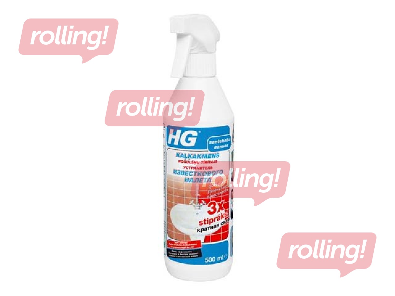 Tīrīšanas līdzeklis kaļķakmens noņemšanai HG, 500ml