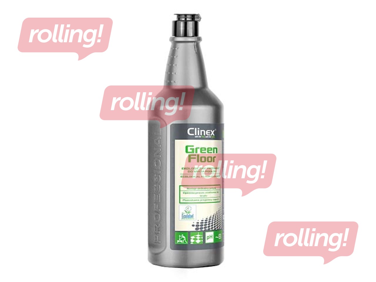 Grīdu mazgāšanas līdzeklis Clinex Green Floor, ekoloģisks, 1l