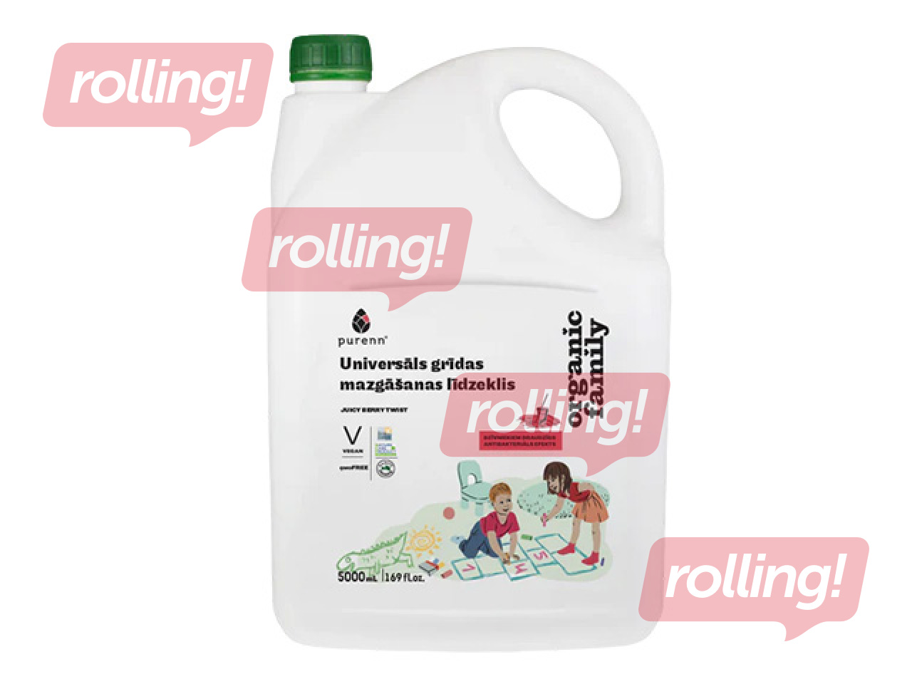 Grīdu mazgāšanas līdzeklis Purenn Juicy Berry Twist, universāls, 5l