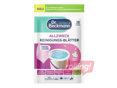Tīrīšanas loksnes Dr.Beckmann Magic Leaves, Spring Fresh, grīdām un citām virsmām, 20 gab.