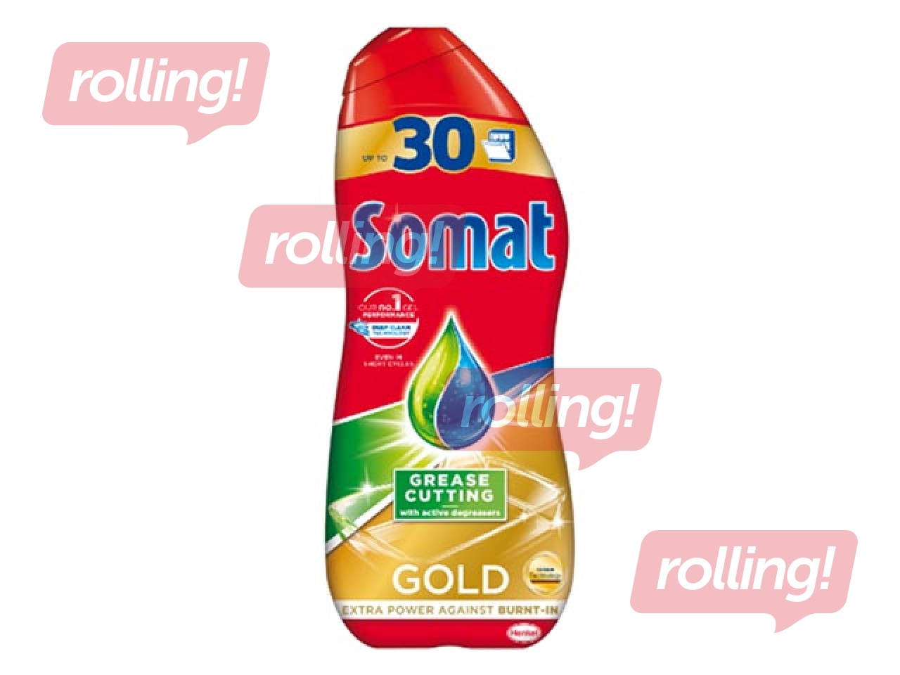 Trauku mazgāšanas želeja trauku mašīnām Somat Gold Anti-grease, 540ml