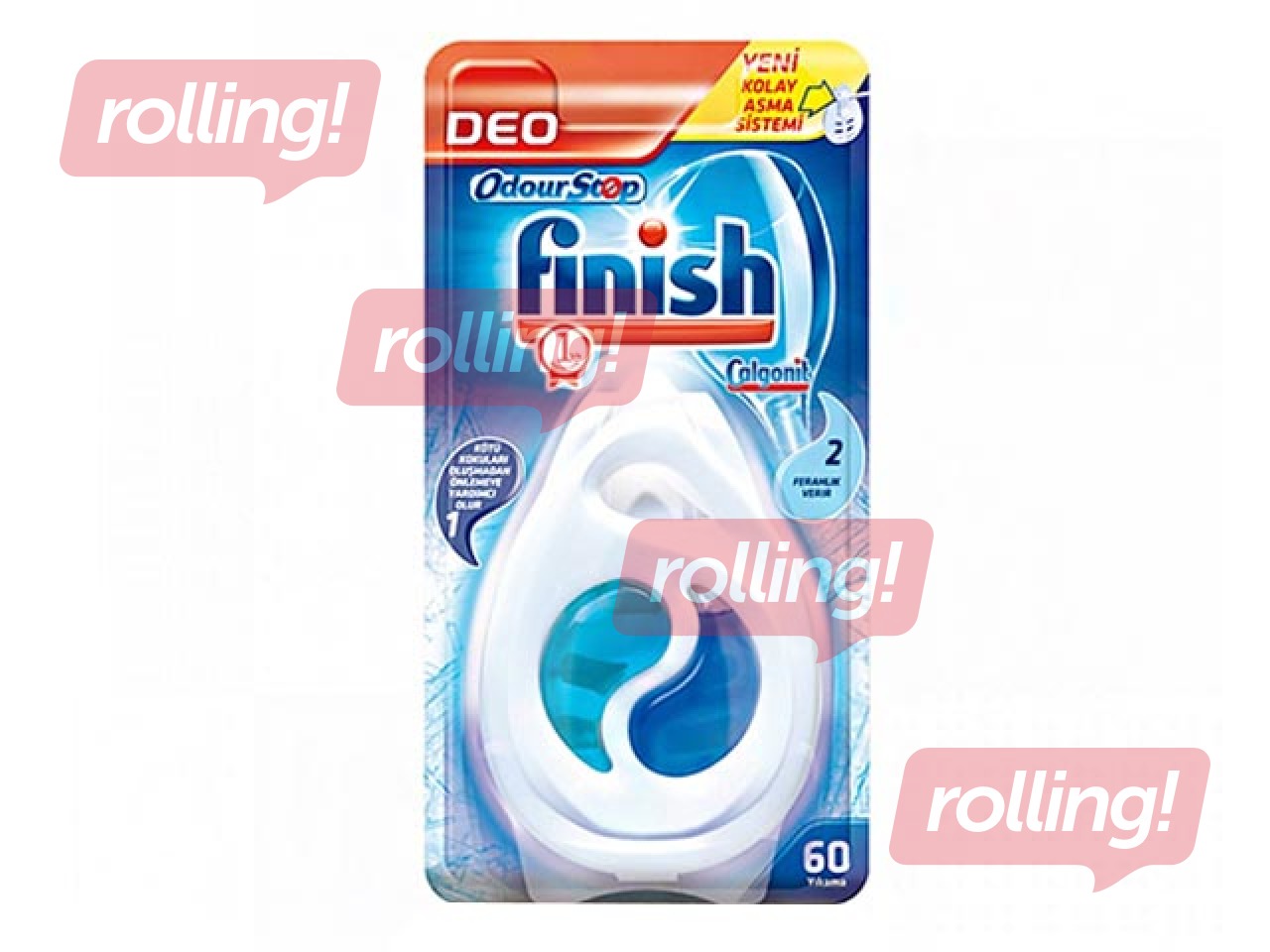 Trauku mazgājamās mašīnas atsvaidzinātājs FINISH DEO ODOR STOP 