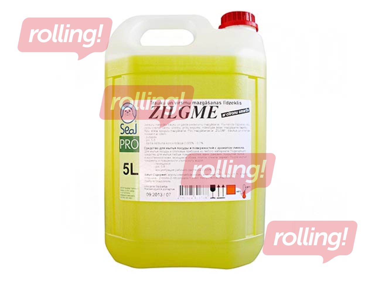 Trauku mazgāšanas līdzeklis Zilgme ar citrona aromātu, 5l