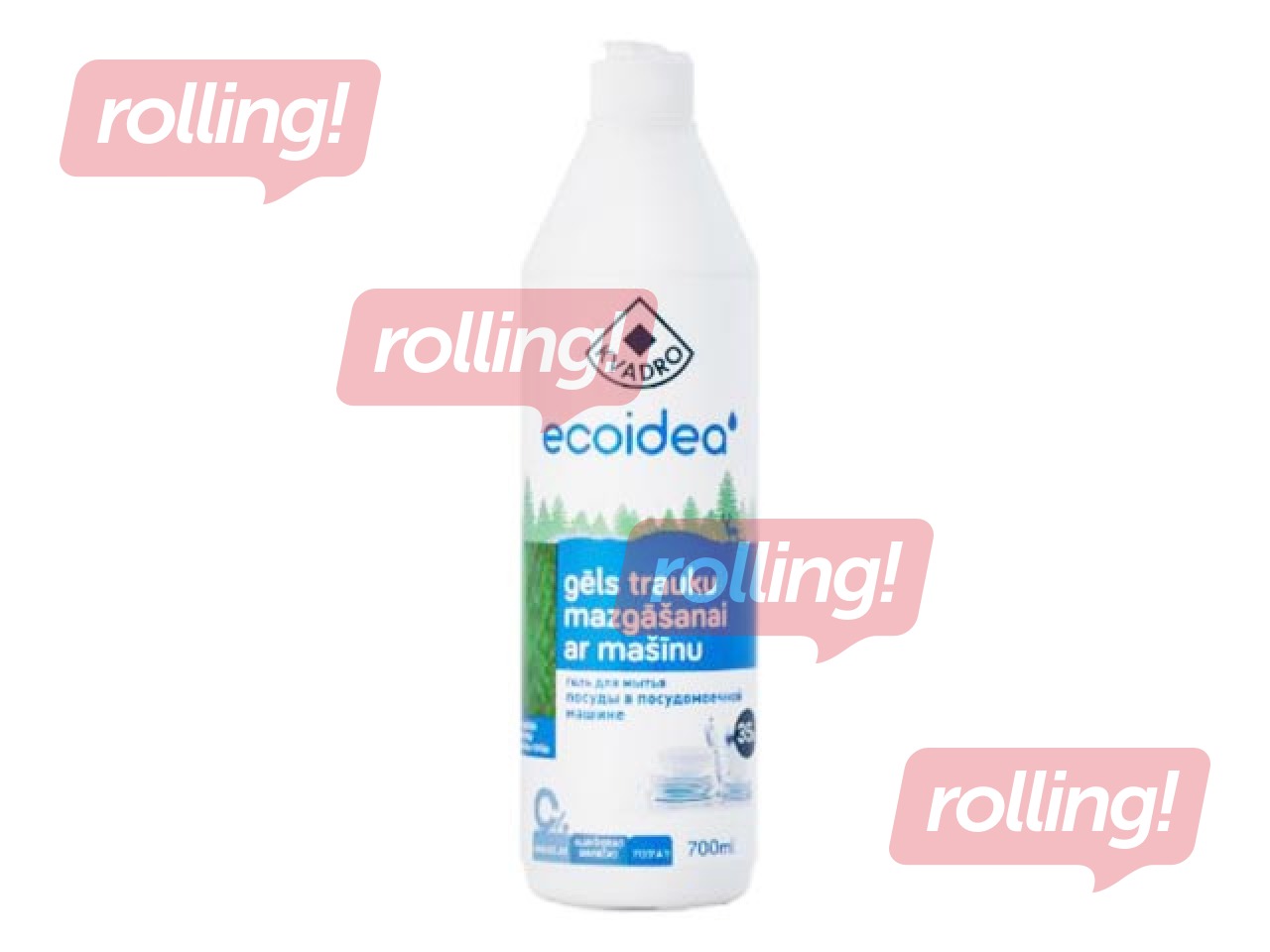 Gel detergent for dishwasher ECOIDEA, 700ml