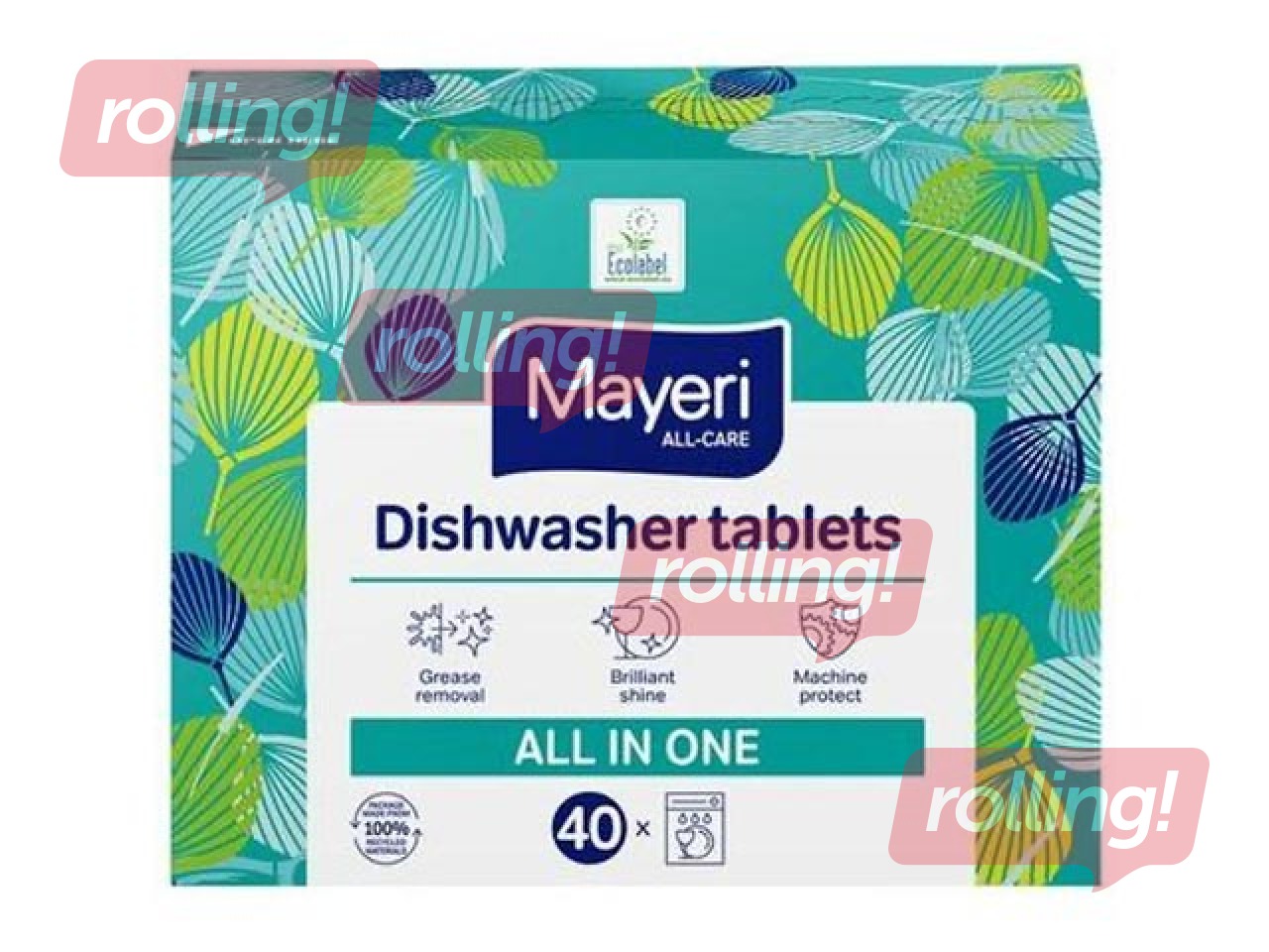 Tabletes trauku mazgājamai mašīnai Mayeri, All-Care, 40 gab.
