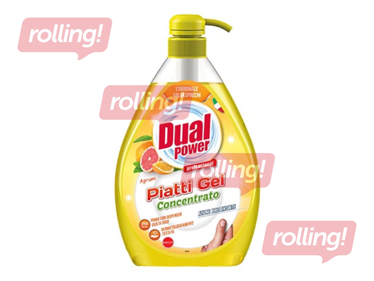 Dishwashing liquid, Dual Power Citrus Fruits, concentrate, 1L