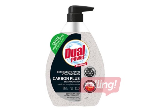 Dishwashing liquid, Dual Power Carbon Plus Bicarbonate, concentrate, 600ml