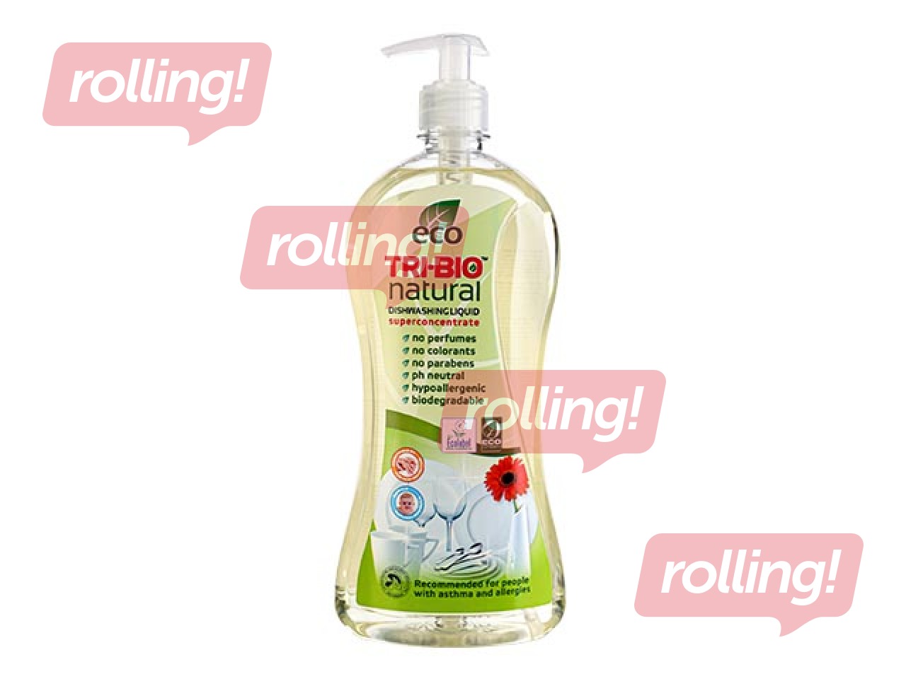 Trauku mazgāšanas līdzeklis Tri-bio, dabīgs, 840ml