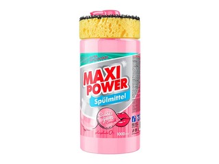 Trauku mazgāšanas želeja Maxi Power, Bubble Gum, koncentrēta, ar dozatoru un sūkli, 1l